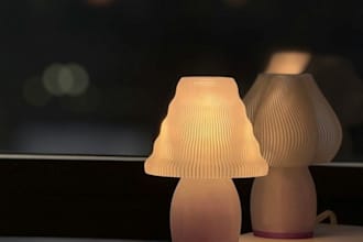 custom 3d lamp design and product modeling
