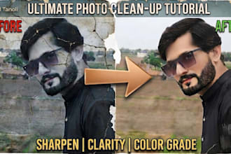 restore and enhance old damaged photos to HD quality