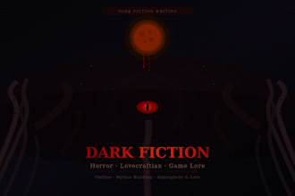 ghostwrite horror, lovecraftian, and game lore outlines