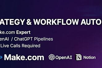 build custom make com workflow automation with ai services