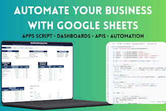 build advanced google sheets solutions with apps script and API integrations