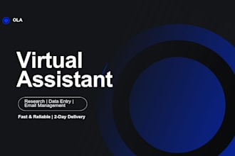be your virtual assistant for research, data entry and admin tasks