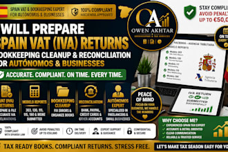 do spain vat iva return bookkeeping cleanup for small business modelo 303 filing