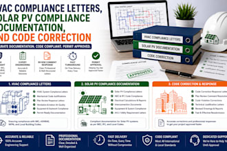 hvac compliance letters, solar pv compliance documentation, and code correction