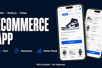 build a flutter ecommerce app with payment gateway and admin panel