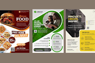 design professional flyer for you