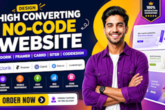 design high converting no code website dorik framer carrd siter codedesign