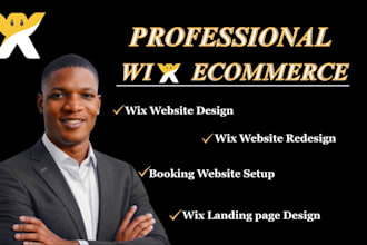build wix ecommerce website wix landing page and redesign wix website
