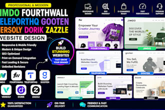 build jimdo fourthwall teleporthq gooten versoly dorik zazzle website design