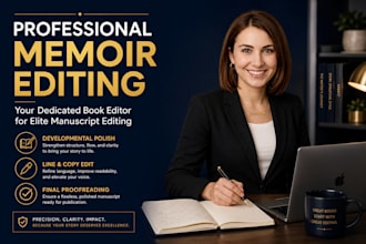 do memoir editing as your professional book editor for your manuscript