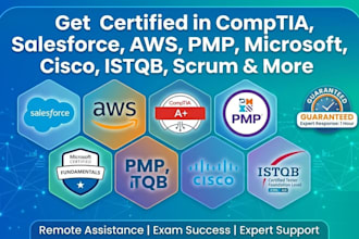 provide expert IT certification support for comptia, cisco ccna, AWS, pmp