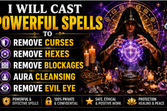 cast spell to remove curse, blockages,hex and aura cleansing  evil eyes