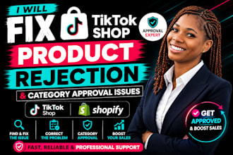 fix tiktok shop rejected products and approval issues