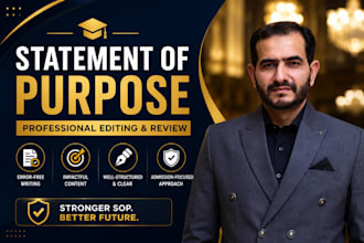 professionally edit, proofread and improve your statement of purpose sop