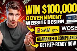design winning government contract website for business to win on sam gov