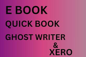 handle e book, quick book and book keeping