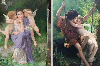 hand paint a renaissance oil painting character portrait and fantasy concept art