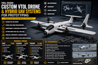 design custom vtol drone and hybrid uav systems for prototyping