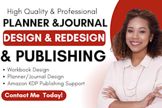 do planner design workbook design journal design fillable PDF lead magnet design