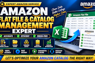 be your amazon flat file and catalog management expert