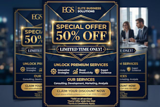 design a professional flyer or banner for your business