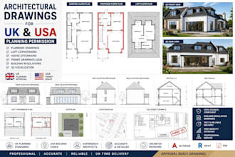 draft detailed construction drawings for UK building regulations