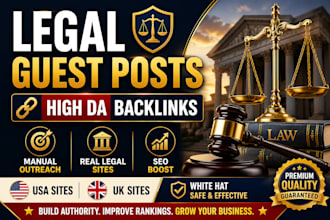 provide legal guest posts and high quality law backlinks