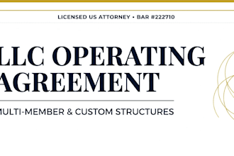 draft a custom multi member llc operating agreement for your USA business