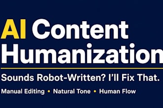manually humanize ai content and chatgpt writing