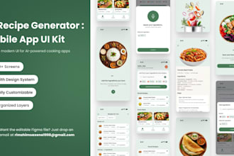 develop ai recipe generator website cooking assistants, ai meal planning website