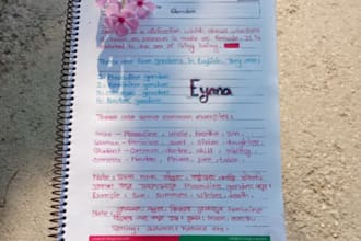 do professional writing and customized note writing for you