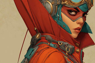 alien and cyborg sci fi character portraits