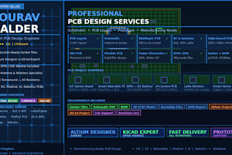 design iot pcb, gps tracker, esp32 lte board in kicad or altium for jlcpcb