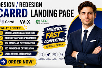 design carrd wix website landing page fix carrd website seo redesign co carrd