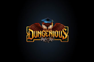 make fantastic logo for our fantasy role playing quiz game