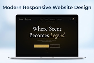 design a modern responsive wordpress landing page or business website