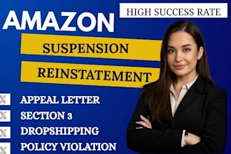 fix amazon section 3 suspension and account health issues