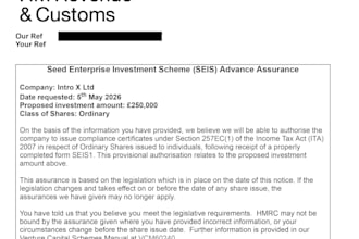 create your full hmrc seis and eis compliant application