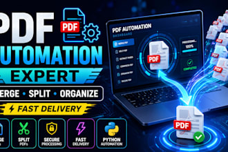 automate PDF merging splitting and processing using python
