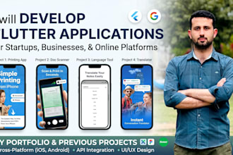 develop flutter applications for startups businesses and online platforms