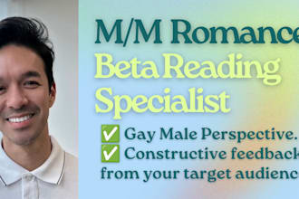 beta read your mm gay romance manuscript
