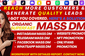 do instagram mass dm telegram mass dm discord mass dm promotion