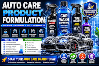 formulate car wash shampoo degreaser and auto care products