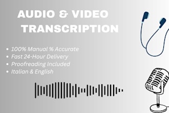 transcribe audio or video to text accurately