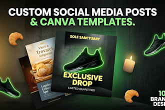 design social media posts and branding
