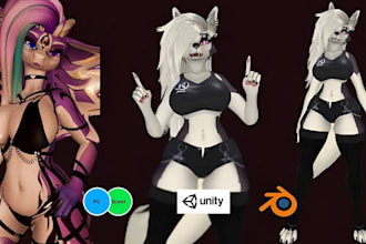 custom vrchat avatar vrc avatar furry art nsfw avatar vr character 3d model