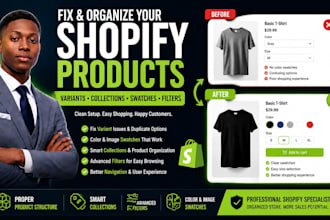 fix shopify variants, collections, swatches and product filters