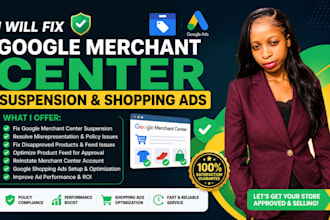 fix google merchant center suspension and shopping ads