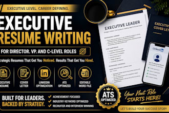 write executive resume for director vp and c level roles