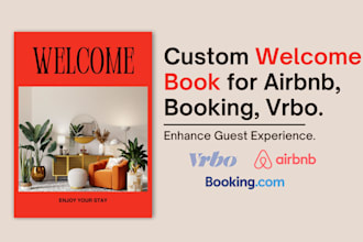 design a professional airbnb welcome book